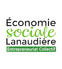 Logo économie sociale Lanaudière, partenaire de CieNOV - Développement économique de la MRC de L'Assomption.